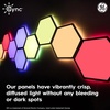 image:imageGE CYNC Dynamic Effects Indoor Hexagon LED Color Changing Lights5 Panels