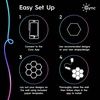 image:imageGE CYNC Dynamic Effects Indoor Hexagon LED Color Changing Lights7 Panels