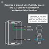 image:imageGE CYNC Smart Light Switch Paddle Style Neutral Wire Required Bluetooth and 24 GHz WiFi 4Wire Switch Compatible with Alexa and Google White 6 PackButton