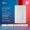 image:imageGE CYNC Smart Light Switch Paddle Style Neutral Wire Required Bluetooth and 24 GHz WiFi 4Wire Switch Compatible with Alexa and Google White 6 PackPaddle