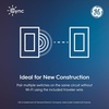 image:imageGE CYNC Smart Light Switch Paddle Style Neutral Wire Required Bluetooth and 24 GHz WiFi 4Wire Switch Compatible with Alexa and Google White 6 PackPaddle