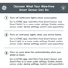 image:imageGE CYNC Wireless Smart Motion Sensor BatteryPowered White1 Pack