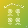 image:imageGE LED CA11 Dusk to Dawn LED Light Bulbs Automatic OnOff Outdoor Security Lights Soft White E26 Medium Base 2 PackColor Select