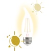 image:imageGE LED CA11 Dusk to Dawn LED Light Bulbs Automatic OnOff Outdoor Security Lights Soft White E26 Medium Base 2 PackSoft White