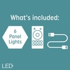 image:imageGE LED Color Changing LED Hexagon Tile Panels with Remote College Dorm Light Dorm Room Essentials Bedroom Light No App or WiFi Required 6 PackTiles