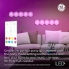 image:imageGE LED Color Changing LED Hexagon Tile Panels with Remote College Dorm Light Dorm Room Essentials Bedroom Light No App or WiFi Required 6 PackTiles