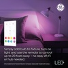 image:imageGE LED Color Changing LED Light Bulbs with Remote No App or WiFi Required A19 Bulbs CA Compliant 2 Pack
