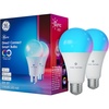 image:imageCync GE Direct Connect A21 Smart LED Light Bulbs 2 PackFull Color Works With Matter