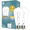 image:imageGE LED CA11 Dusk to Dawn LED Light Bulbs Automatic OnOff Outdoor Security Lights Soft White E26 Medium Base 2 PackColor Select