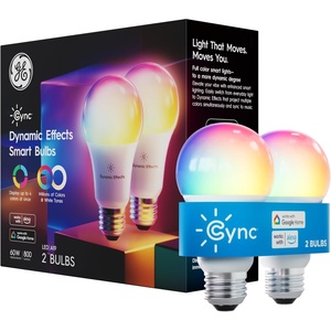 image:imageGE CYNC Dynamic Effects BR30 Color Changing Light Bulb with Music Sync RGB LED Light Bulb Room Dcor Aesthetic WiFi Smart Light 95 Watts Works with Amazon Alexa and Google 1 BulbMulticolor A19