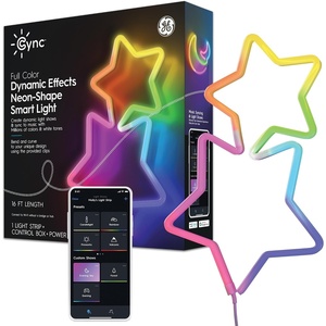 image:imageGE CYNC Dynamic Effects Smart LED Light Strip Extension16ft Indoor Neon Strip