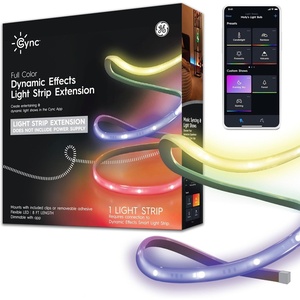 image:imageGE CYNC Dynamic Effects Smart LED Light Strip Extension8ft Indoor Extension Strip