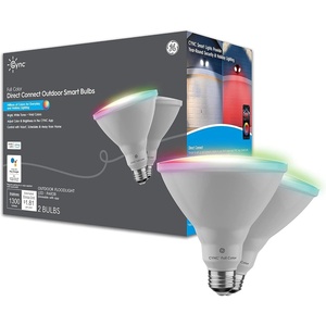 image:imageGE CYNC Smart LED Light Bulb PAR38 Flood Light Outdoor Works with Amazon Alexa and Google Home WiFi Light Color Changing Light Bulb 90W Equivalent Pack of 2Pack of 2