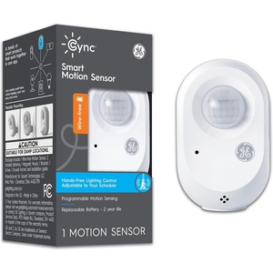 image:imageGE CYNC Wireless Smart Motion Sensor BatteryPowered White1 Pack