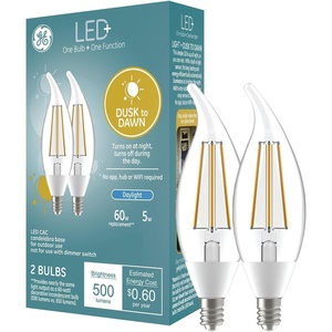 image:imageGE LED CA11 Dusk to Dawn LED Light Bulbs Automatic OnOff Outdoor Security Lights Soft White E26 Medium Base 2 PackDaylight